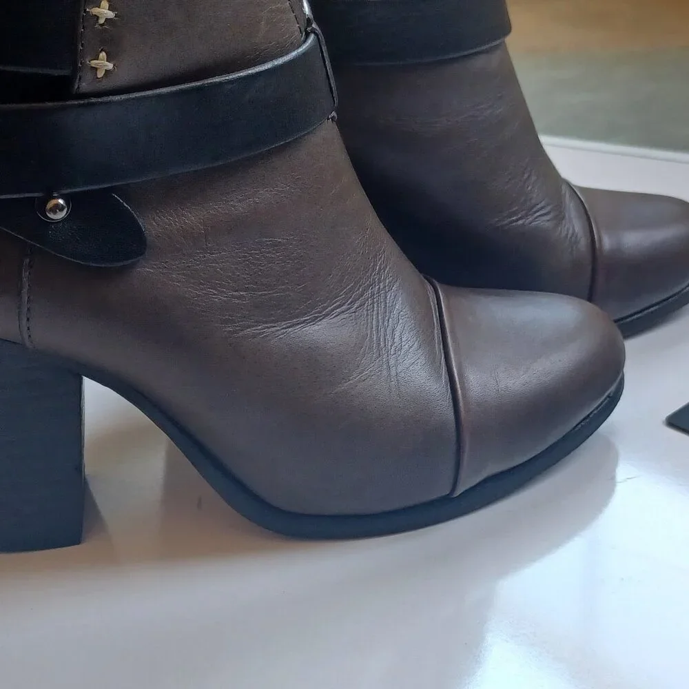 Rag & Bone Leather Harrow Ankle Bootie